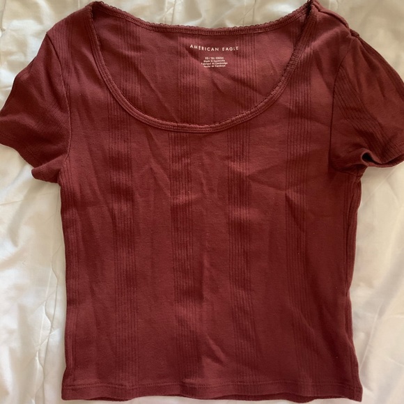 American Eagle Cropped Shirt